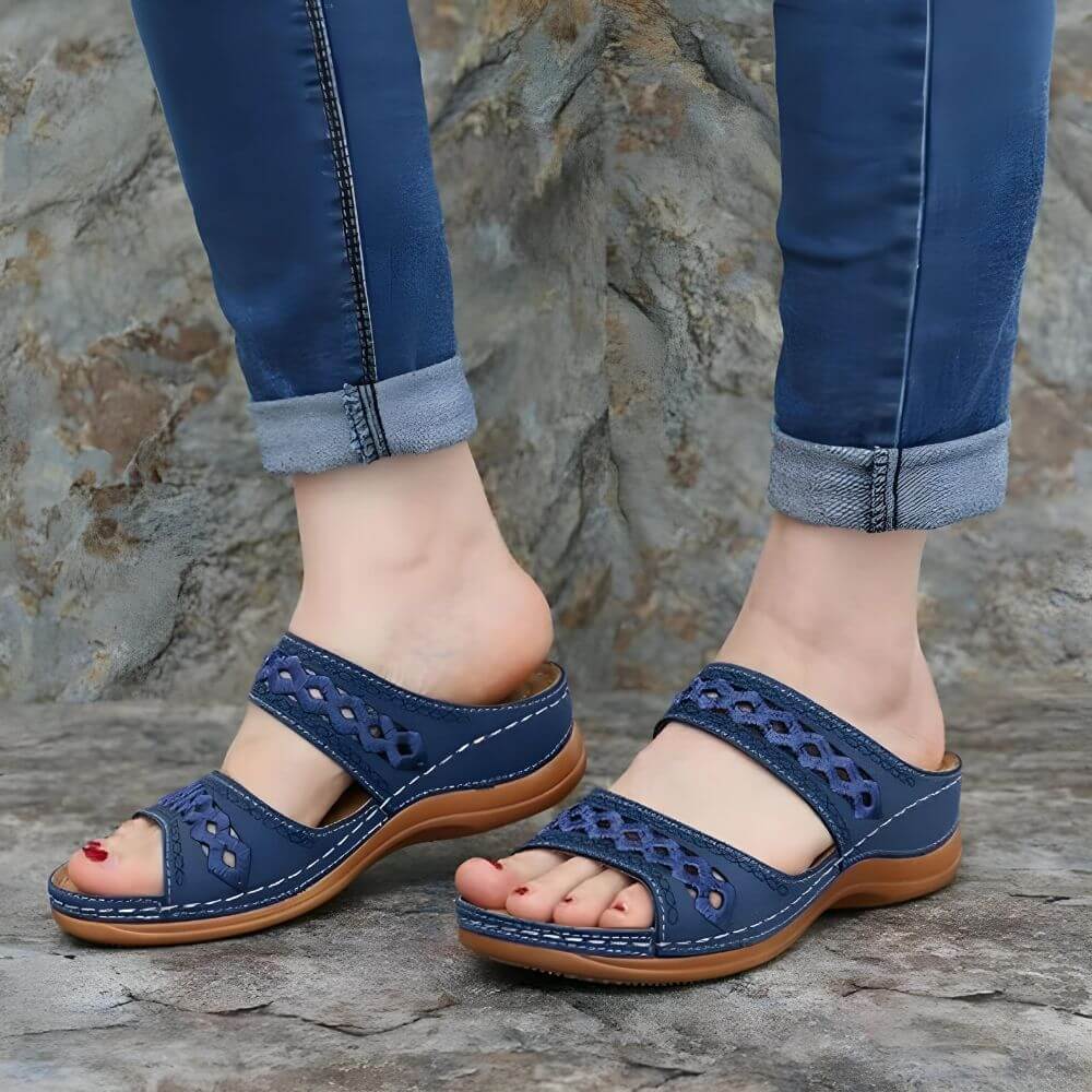 Casual kile-sandaler med komfort og støtte