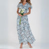 Blomstrete Kjole Lang Elegant – Feminink Sommerkjole