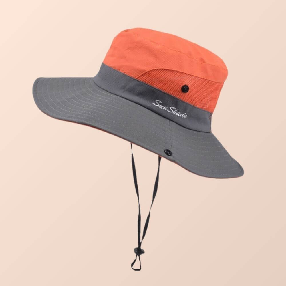 Solhatt dame bredbremmet – sommerhatt med UV-beskyttelse