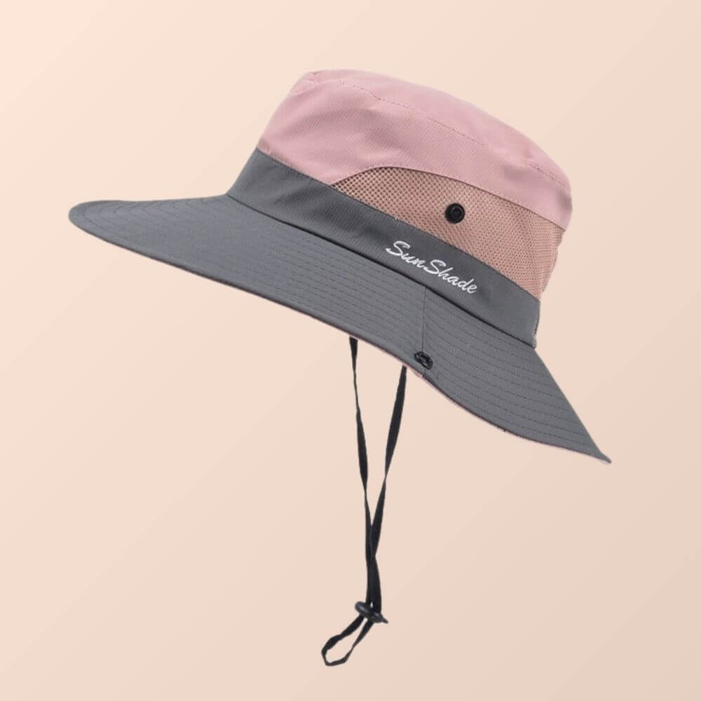 Solhatt dame bredbremmet – sommerhatt med UV-beskyttelse