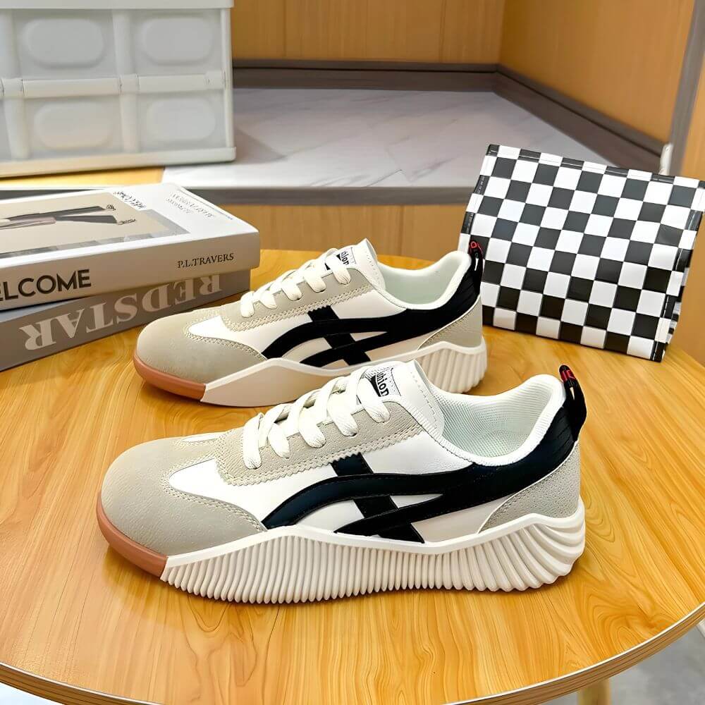 Komfortable sneakers med fleksibel passform og støttende såle