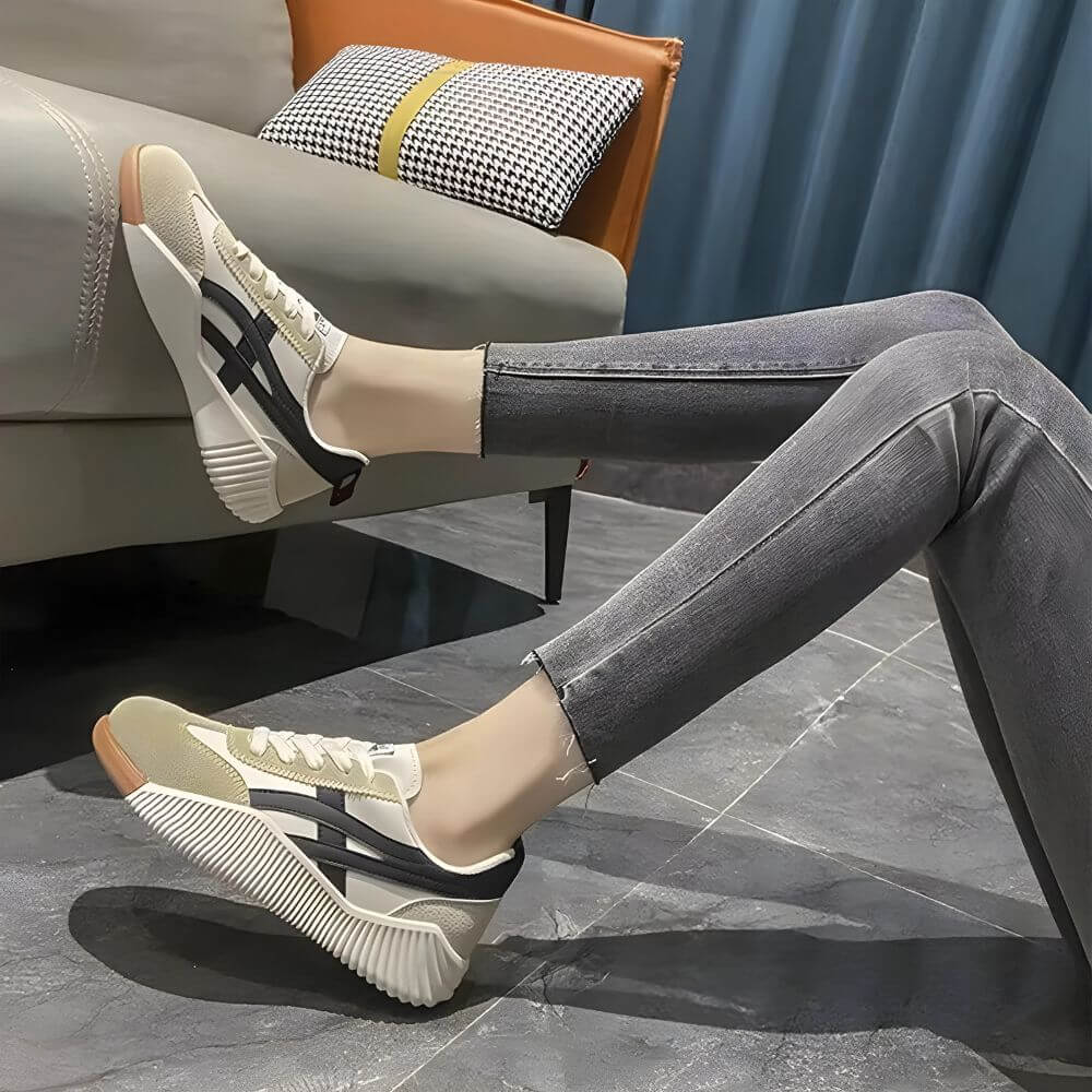 Komfortable sneakers med fleksibel passform og støttende såle