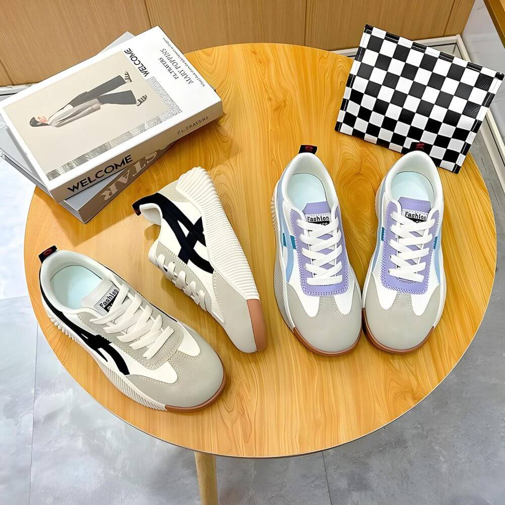 Komfortable sneakers med fleksibel passform og støttende såle