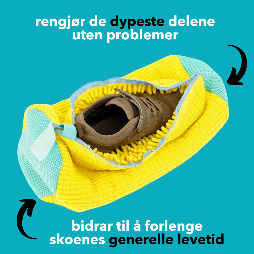 Vaskepose for sko – beskytter skoene i vaskemaskin