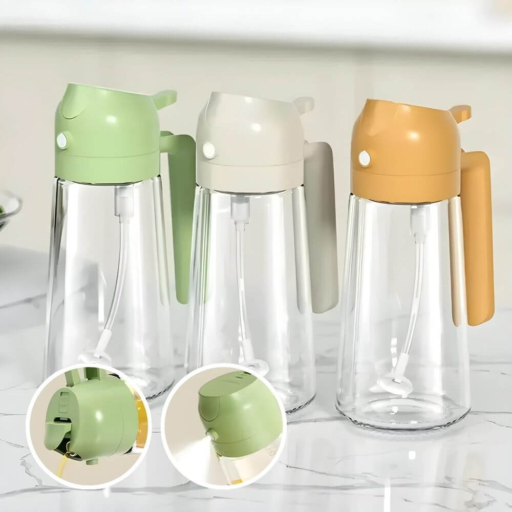 Elegant og funksjonell oljedispenser med sprutmodus aktivert